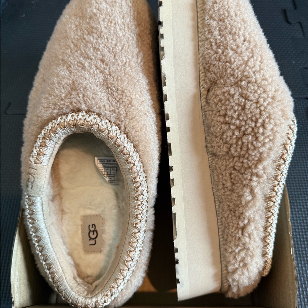 UGG Cream Shearling Slip-On Footwear